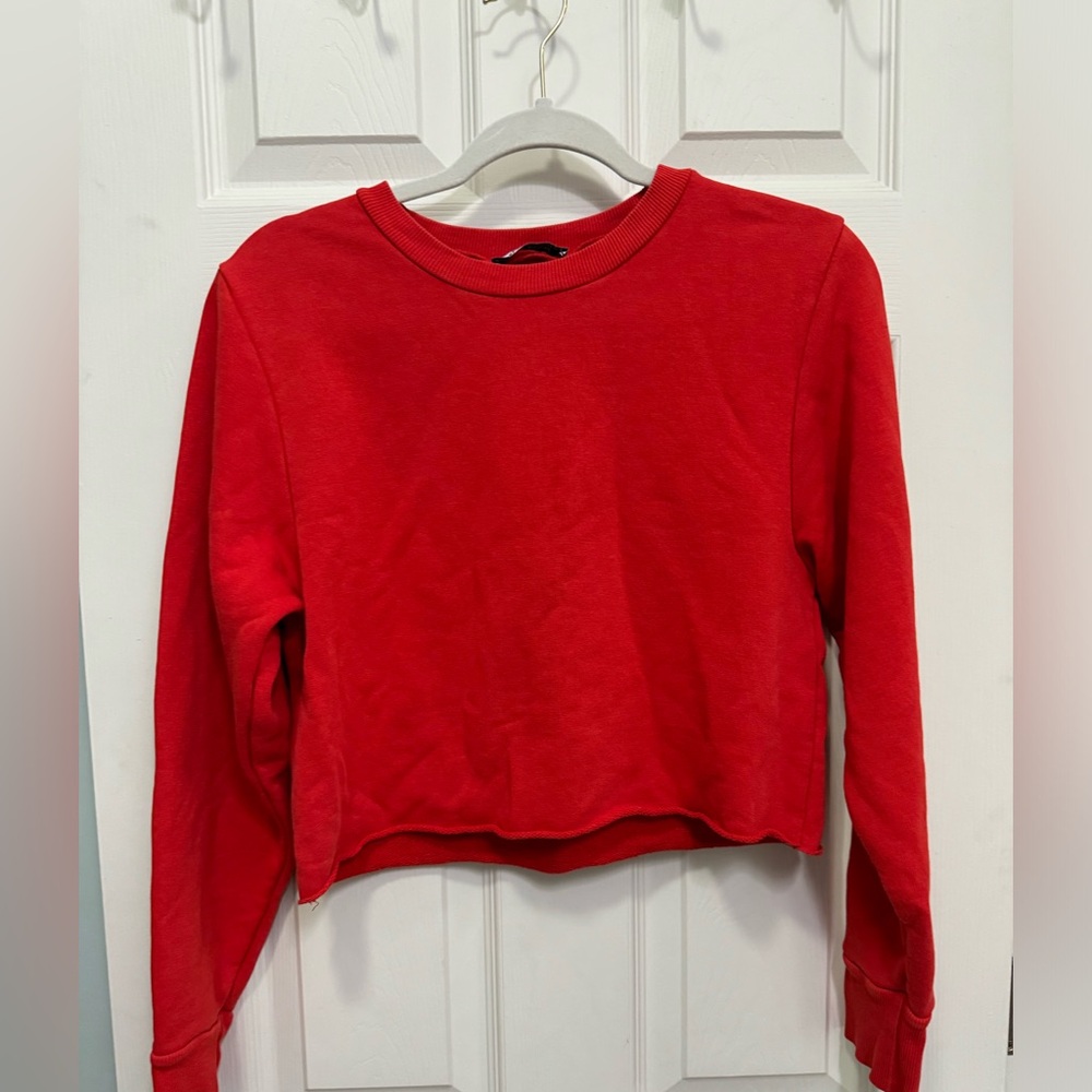 Zara cropped sweatshirt
